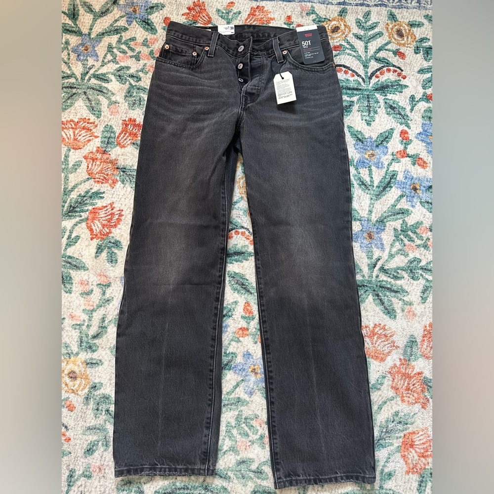 Levis 501 Black Denim Jeans
